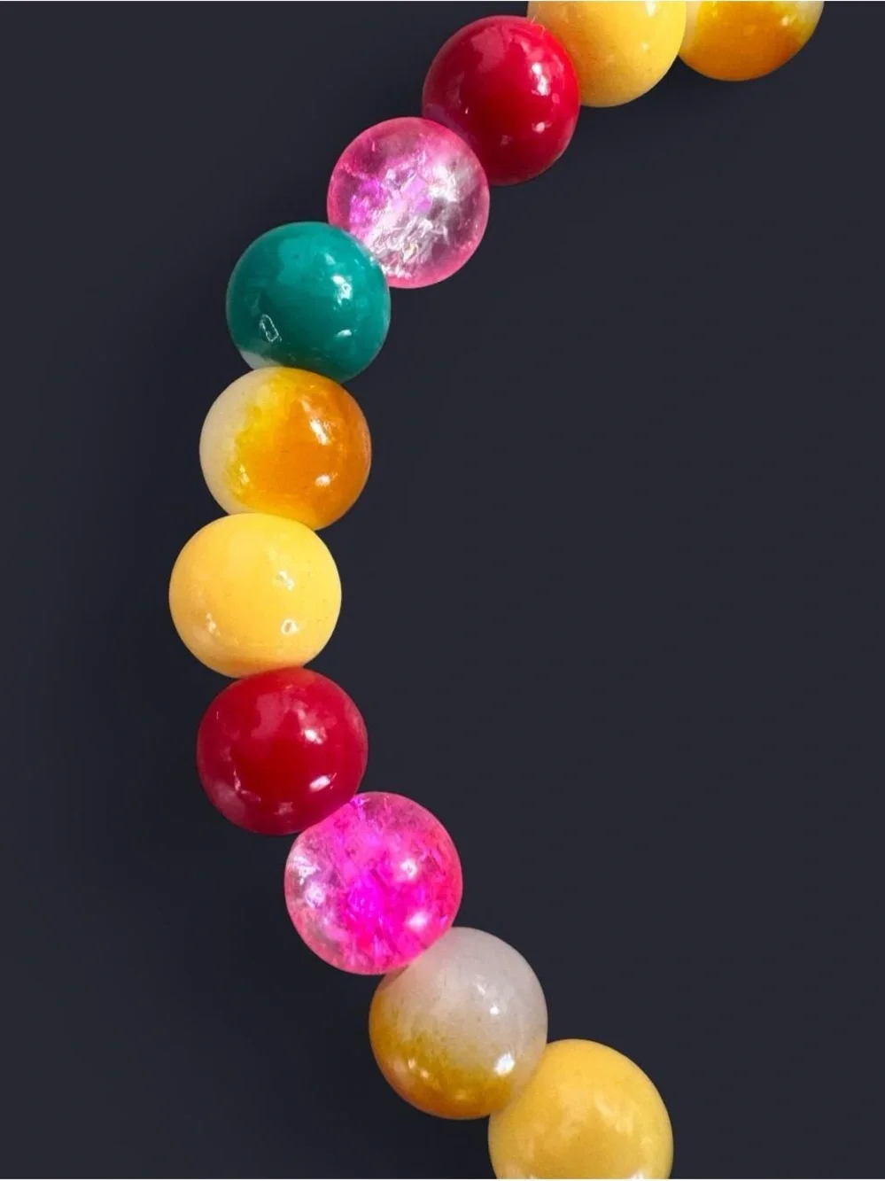 Moroccan Sunset Glass Bead Bracelet